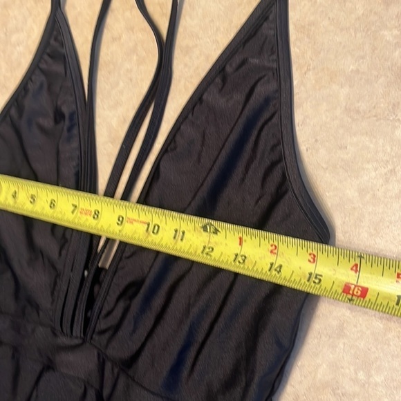 Frederick’s of Hollywood One Piece Swimwear Sexy Swimsuit High Cut Deep-V size L - Picture 7 of 9